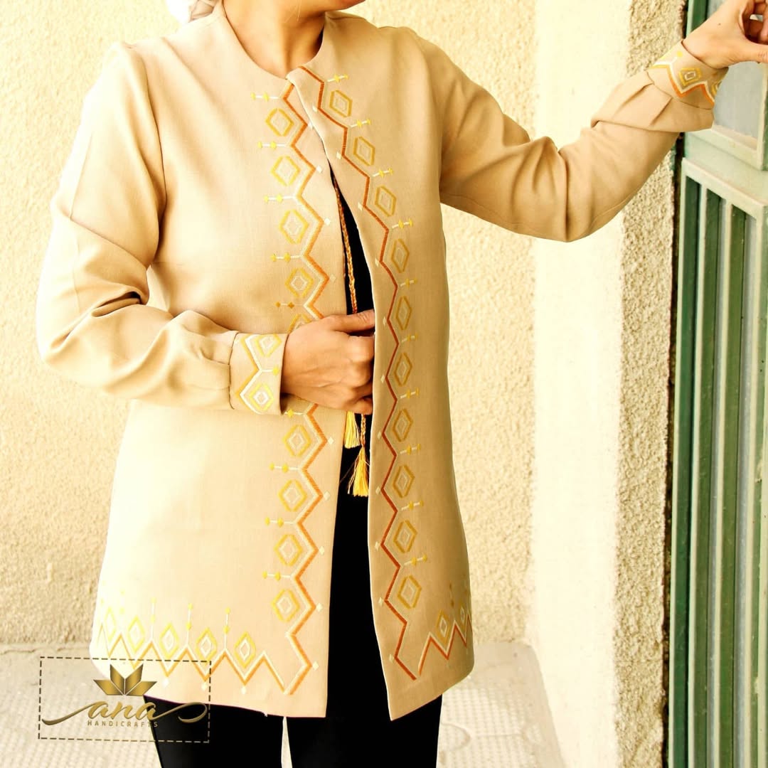 کت مجلسی دستدوز(خامه دوزی)