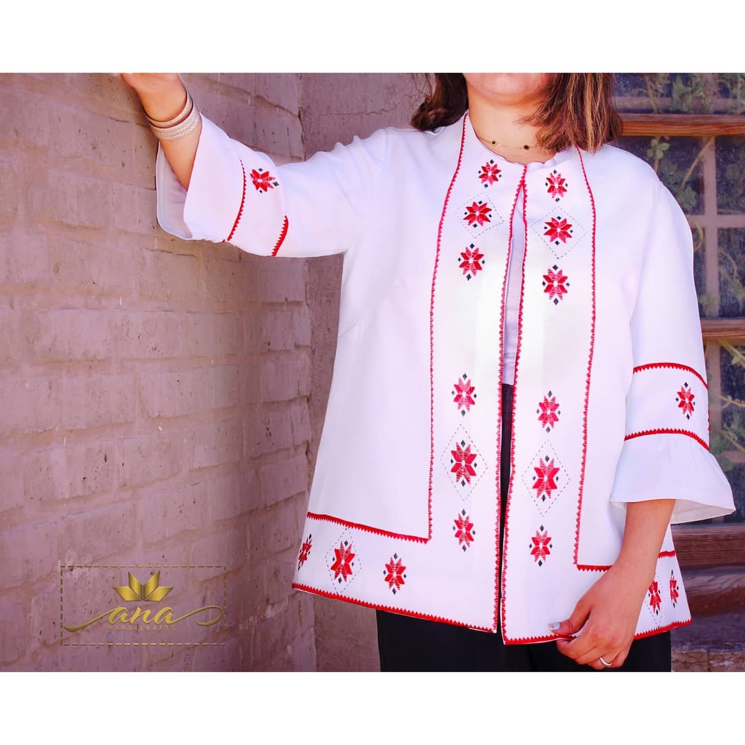 کت مجلسی دستدوز(خامه دوزی و آیینه دوزی شده)